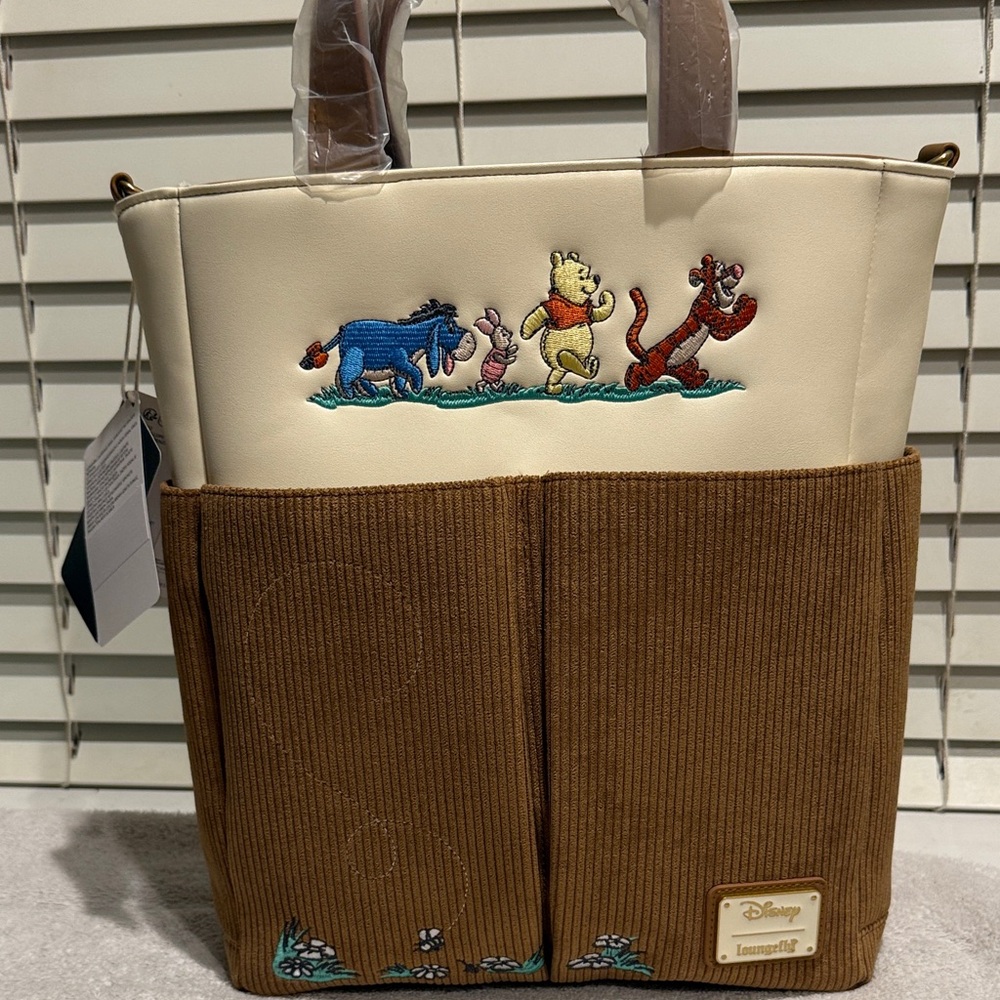 Disney Cream and Brown Winnie the Pooh Tote